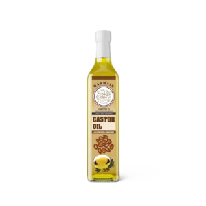 250ml bottle of premium castor oil exported by Harmain Global Pakistan