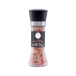 Food-grade Himalaya Pink Salt bottle packed for international export