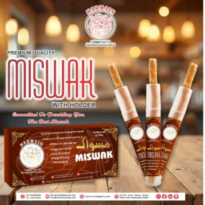 Raw Peelu miswak stick showing natural fibers