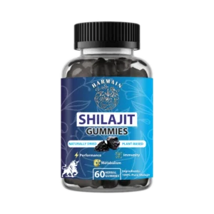 Shilajit Gummies 60 count jar - authentic Himalayan energy and vitality supplement in convenient gummy form