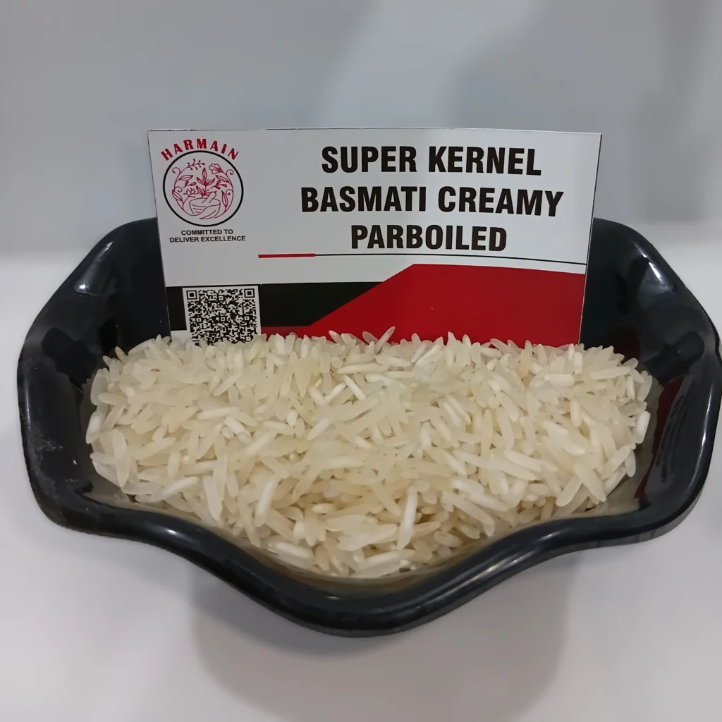 Super Kernel Basmati Creamy Parboiled Rice | Harmain Global