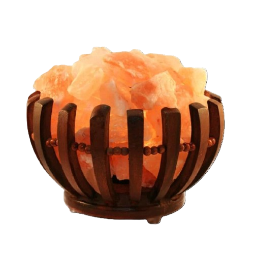 Flaming Chunks Wooden Vessel